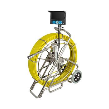 38mm Sewer drain pipe inspection camera system with 60-120m cable,self-leveling,meter counter,wireless keyboard
